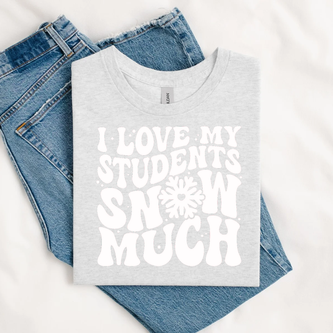 I Love My Students Snow Much Christmas Tee